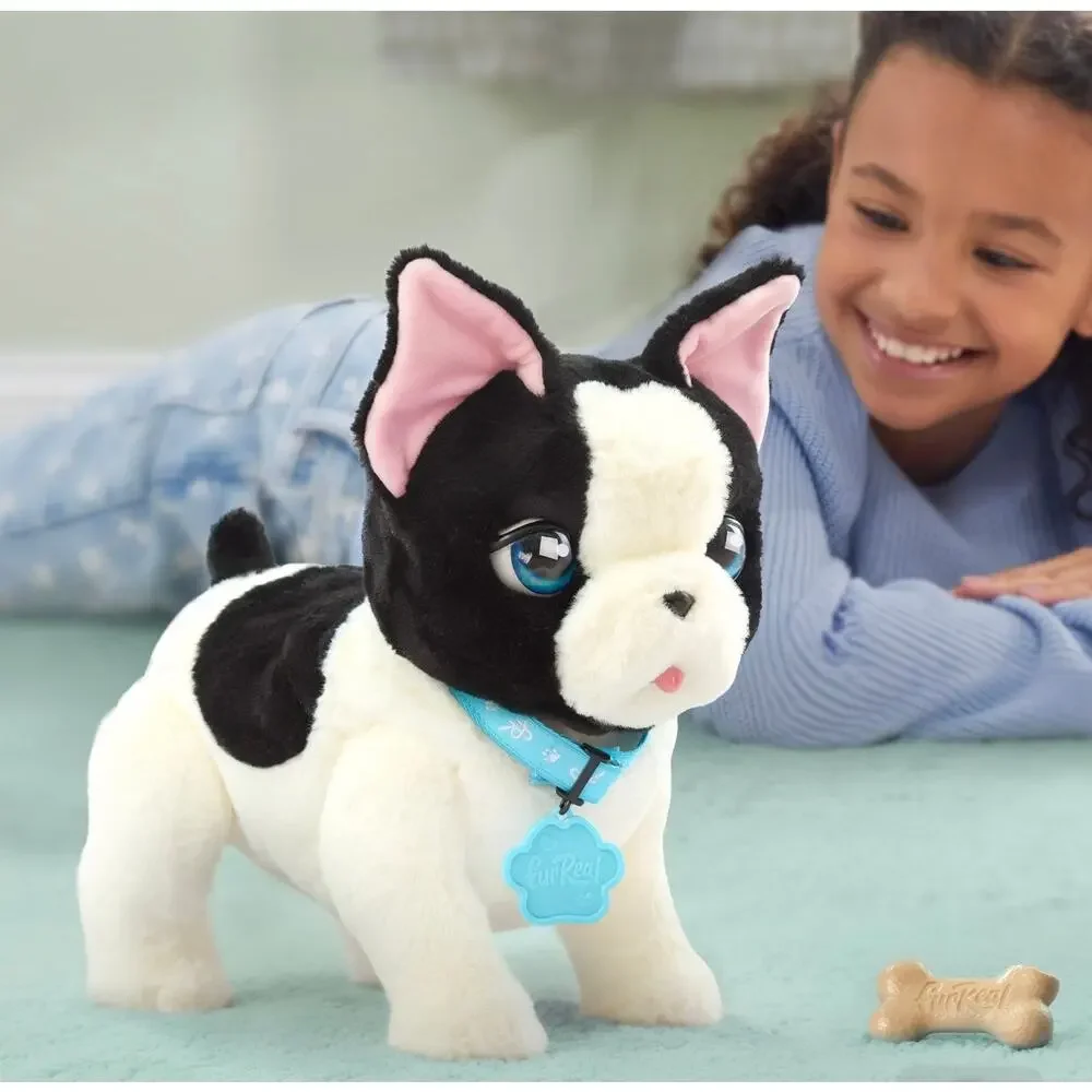 FurReal FRENCHIE LOLA Train & Play Puppy Dog 7-Commands Barks Plays NEW